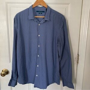 Men's Blue Striped Shirt